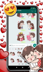 اسکرین شات برنامه Couple Love Stickers 3