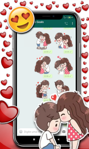 اسکرین شات برنامه Couple Love Stickers 5