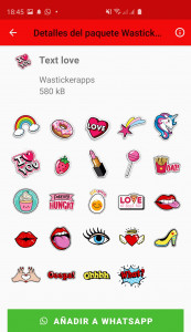 اسکرین شات برنامه Wasticker love for Whatsapp 7