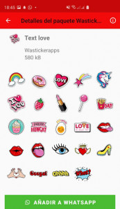 اسکرین شات برنامه Wastickerapps love stickers emojis for Whatsapp 7