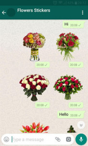 اسکرین شات برنامه New WAStickerApps 🌹 Flower Stickers For WhatsApp 2