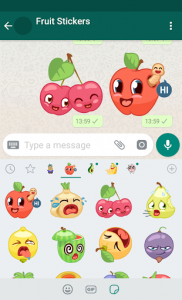 اسکرین شات برنامه New WAStickerApps 🍓🥑 Fruit Stickers For WhatsApp 1