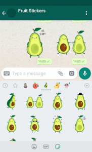 اسکرین شات برنامه New WAStickerApps 🍓🥑 Fruit Stickers For WhatsApp 2