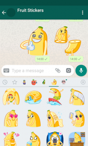 اسکرین شات برنامه New WAStickerApps 🍓🥑 Fruit Stickers For WhatsApp 3