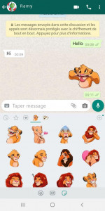 اسکرین شات برنامه Cartoons stickers 1