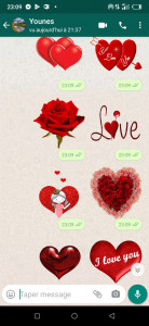 اسکرین شات برنامه Animated Love Stickers 1