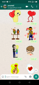 اسکرین شات برنامه Animated Love Stickers 5