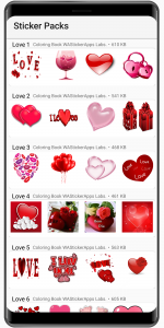 اسکرین شات برنامه Cute Love Stickers 2020 ❤️ WAStickerApps Love 3