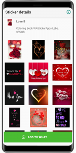 اسکرین شات برنامه Cute Love Stickers 2020 ❤️ WAStickerApps Love 7
