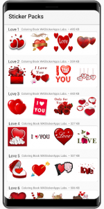 اسکرین شات برنامه Romantic love stickers 2020 ❤️ WAStickerApps Love 3