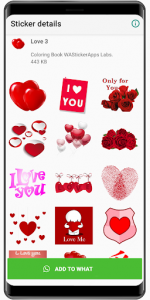 اسکرین شات برنامه Romantic love stickers 2020 ❤️ WAStickerApps Love 5