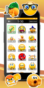 اسکرین شات برنامه WASticker animated emojis 3