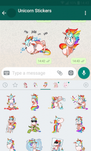 اسکرین شات برنامه New WAStickerApps 🦄 Unicorn Stickers For WhatsApp 8