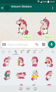 اسکرین شات برنامه New WAStickerApps 🦄 Unicorn Stickers For WhatsApp 2