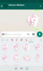 اسکرین شات برنامه New WAStickerApps 🦄 Unicorn Stickers For WhatsApp 1