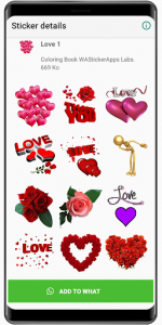 اسکرین شات برنامه WAStickerApps love and relationship stickers 💑 5