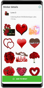 اسکرین شات برنامه WAStickerApps love and relationship stickers 💑 7