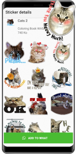 اسکرین شات برنامه Cat Stickers WAStickerApps cat memes funny 6