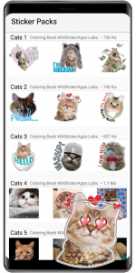 اسکرین شات برنامه Cat Stickers WAStickerApps cat memes funny 4