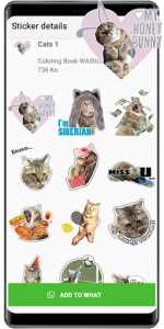 اسکرین شات برنامه Cat Stickers WAStickerApps cat memes funny 5