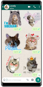 اسکرین شات برنامه Cat Stickers WAStickerApps cat memes funny 1