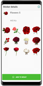 اسکرین شات 7 برنامه WASticker My Flowers Stickers