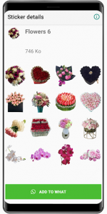 اسکرین شات برنامه New Flowers Stickers 2020 🌹 WAStickerApps Flowers 8