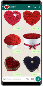 اسکرین شات برنامه WASticker My Flowers Stickers 1