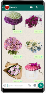 اسکرین شات 3 برنامه WASticker My Flowers Stickers
