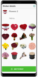 اسکرین شات 5 برنامه WASticker My Flowers Stickers