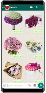 اسکرین شات برنامه New Flowers Stickers 2020 🌹 WAStickerApps Flowers 3