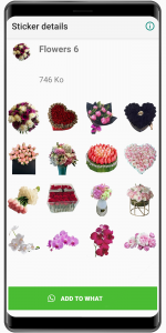 اسکرین شات برنامه WASticker My Flowers Stickers 8