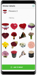 اسکرین شات برنامه New Flowers Stickers 2020 🌹 WAStickerApps Flowers 5