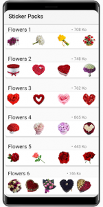 اسکرین شات برنامه New Flowers Stickers 2020 🌹 WAStickerApps Flowers 4