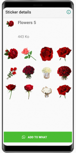 اسکرین شات برنامه New Flowers Stickers 2020 🌹 WAStickerApps Flowers 7