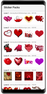 اسکرین شات برنامه Amor Stickers 2020 ❤️ WAStickerApps Amor 3