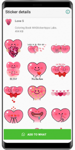 اسکرین شات برنامه Love Stickers 2020 ❤️ WAStickerApps Love 7