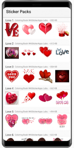 اسکرین شات برنامه Love Stickers 2020 ❤️ WAStickerApps Love 3
