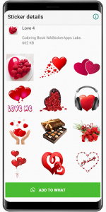 اسکرین شات برنامه Love Stickers 2020 ❤️ WAStickerApps Love 6