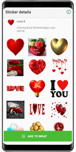 اسکرین شات برنامه WAStickerApps love story ❤️ love Stickers 2020 8