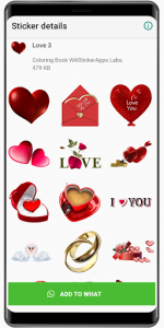 اسکرین شات برنامه Lovely Amor Stickers ❤️ WAStickerApps Love 6