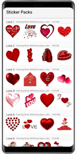 اسکرین شات برنامه Lovely Amor Stickers ❤️ WAStickerApps Love 3