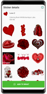 اسکرین شات برنامه Lovely Amor Stickers ❤️ WAStickerApps Love 5