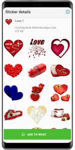 اسکرین شات برنامه Lovely Amor Stickers ❤️ WAStickerApps Love 4