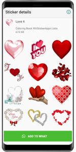 اسکرین شات برنامه Lovely Amor Stickers ❤️ WAStickerApps Love 7