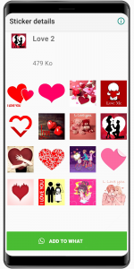 اسکرین شات 6 برنامه WASticker - Love Stickers