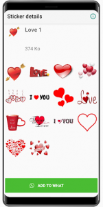 اسکرین شات برنامه New Love Stickers 2020 ❤️ WAStickerApps Love 5