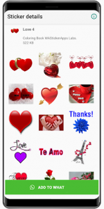 اسکرین شات برنامه Romantic heart stickers 2020 ❤️ WAStickerApps Love 6