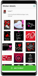 اسکرین شات برنامه Romantic heart stickers 2020 ❤️ WAStickerApps Love 7