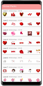 اسکرین شات برنامه New amor stickers for WAStickerApps love 2020 3
